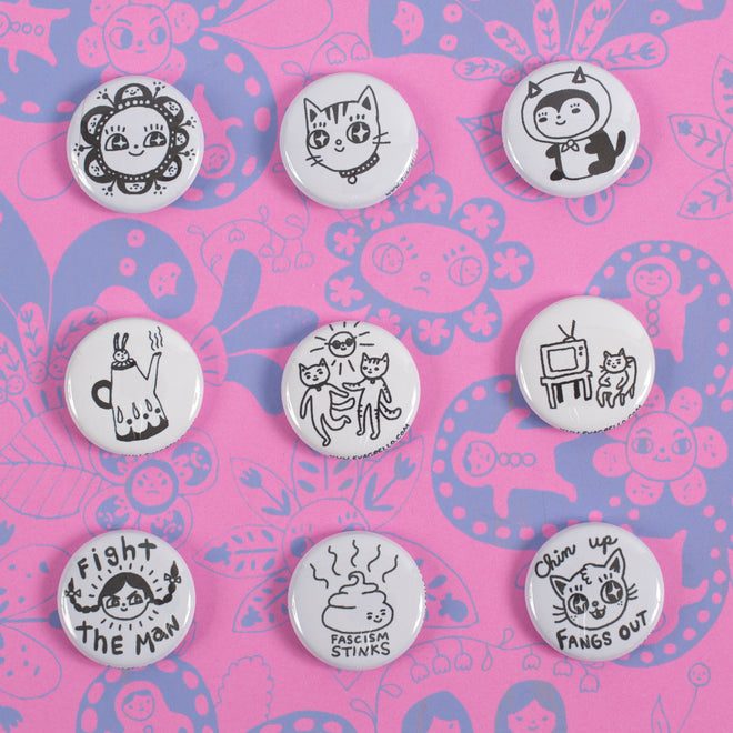 buttons &amp; pins