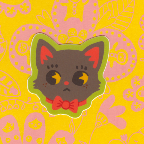 Cat Bowtie Sticker