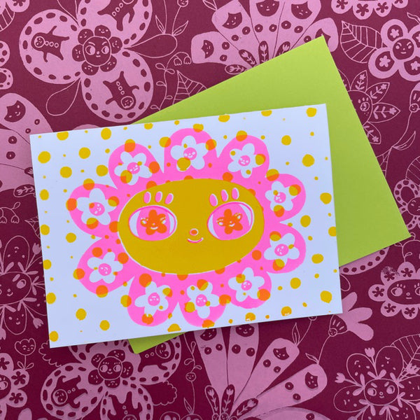 screenprinted greeting cards