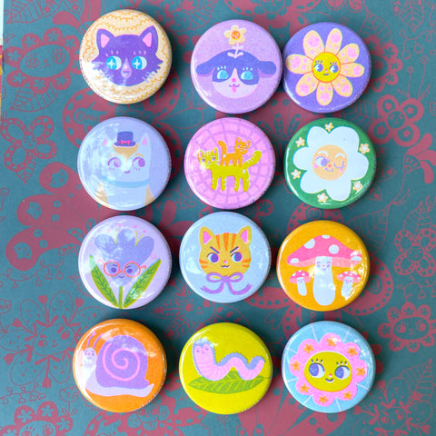 risograph buttons