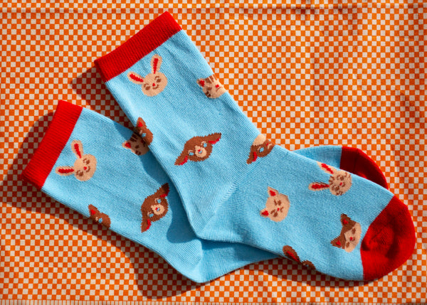 animal pals! kids' (& small adults) socks