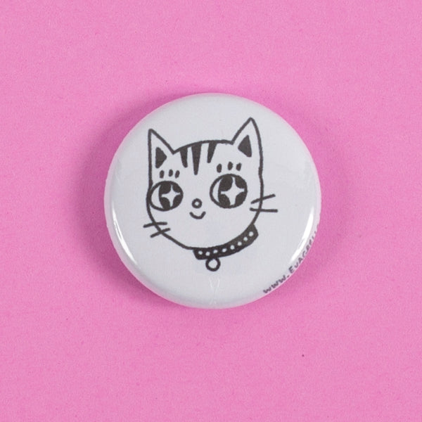 1" black & white buttons